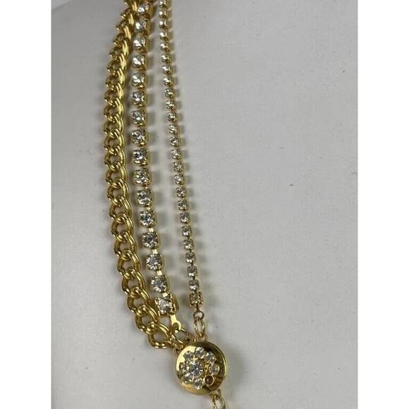 Lunch At the Ritz Heart Necklace & Earring Set Gold Tone Signed Vintage RARE Art - Picture 6 of 14